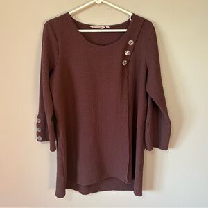 Soft Surroundings Faux Wrap Tunic M